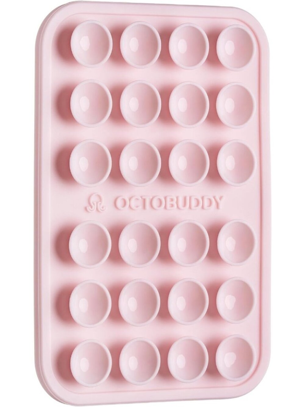 OCTOBUDDY Silicone Suction Phone Case Adhesive Mount Chalk Pink Hand-Free Holder